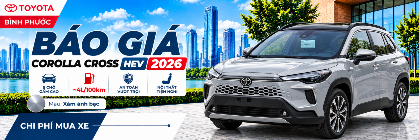 Giá xe Toyota Corolla Cross 2026 - CXH - xam