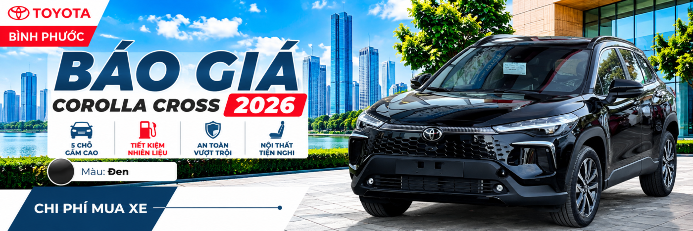 Giá xe Toyota Corolla Cross 2026 - CXV - DEN