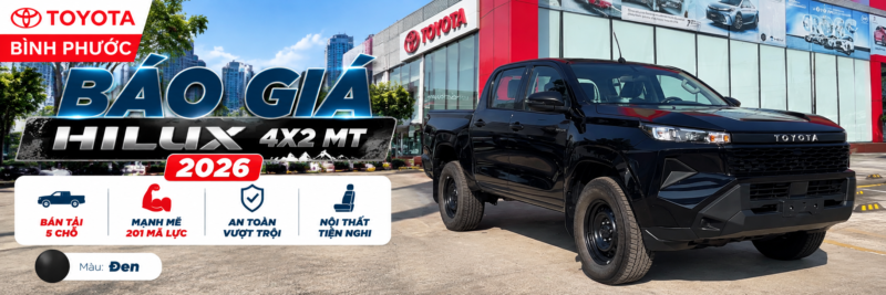 Giá xe Toyota Hilux 2026 - HE - DEN