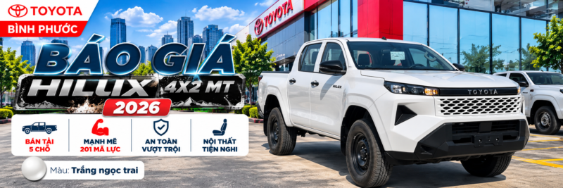 Giá xe Toyota Hilux 2026 - HE - TRANG