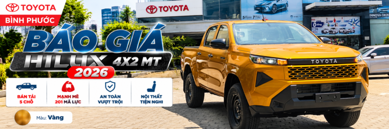 Giá xe Toyota Hilux 2026 - HE - VANG