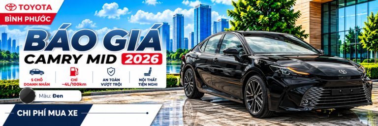 Giá xe Toyota Camry 2026 - KHM-DEN